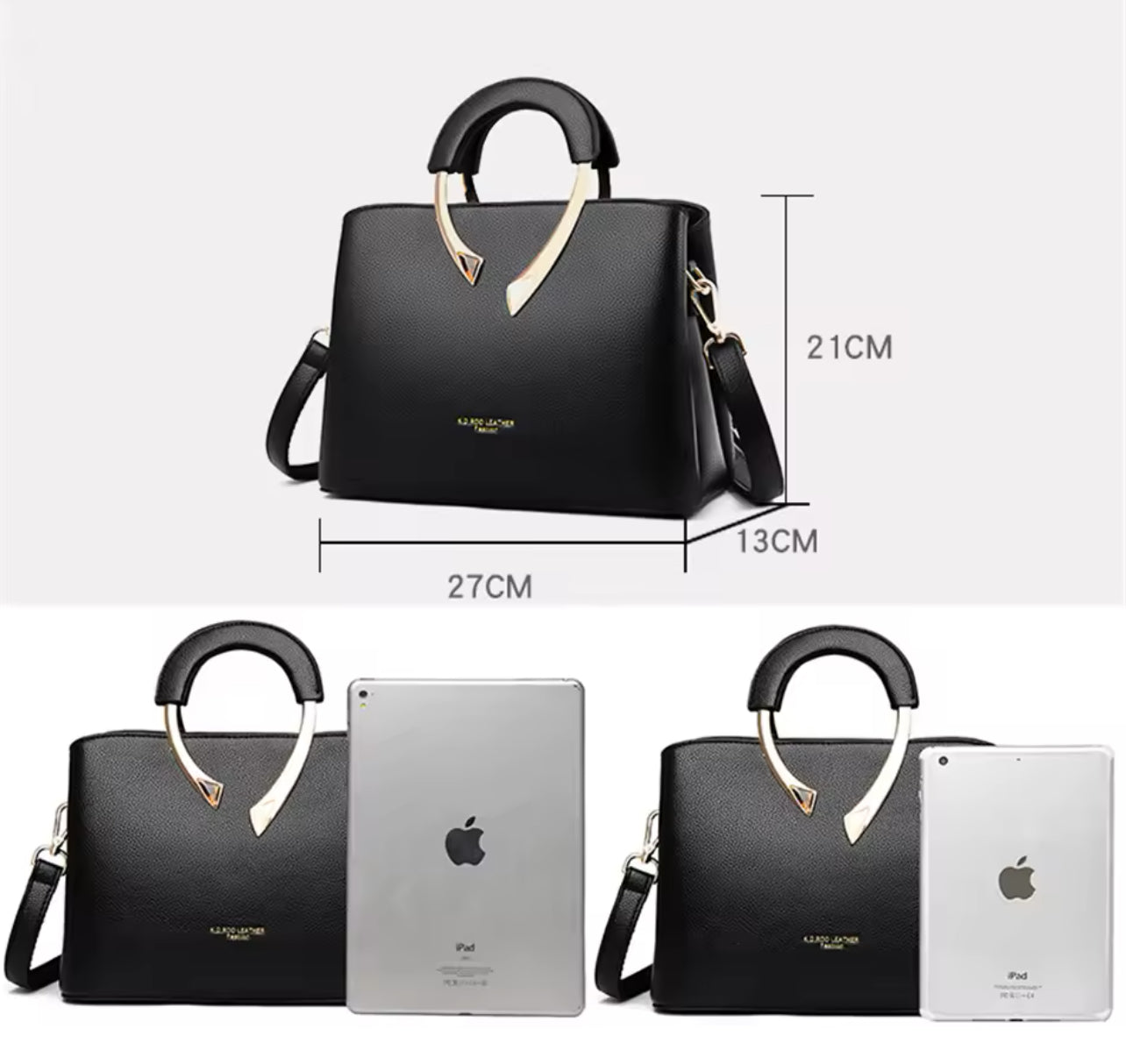 Leather Casual Tote Luxury Shoulder Handbag